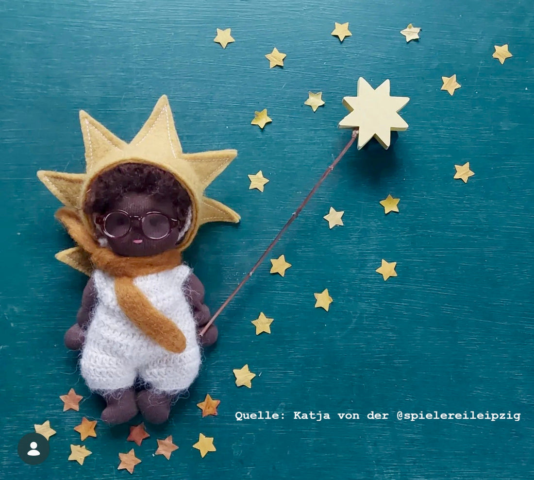 Kleines Puppa-Waldorfbaby ist auf Sternenstaub nach Leipzig gereist...