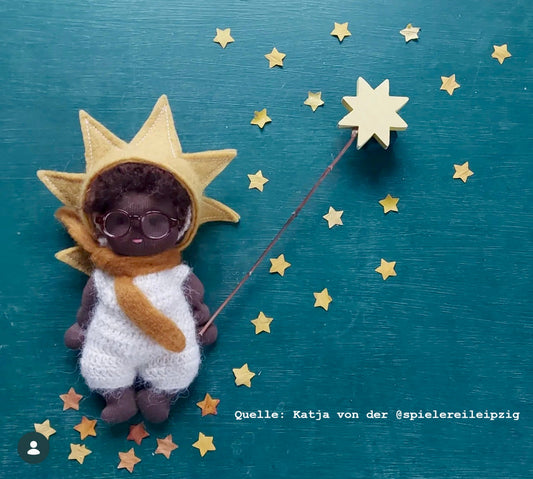 Kleines Puppa-Waldorfbaby ist auf Sternenstaub nach Leipzig gereist...
