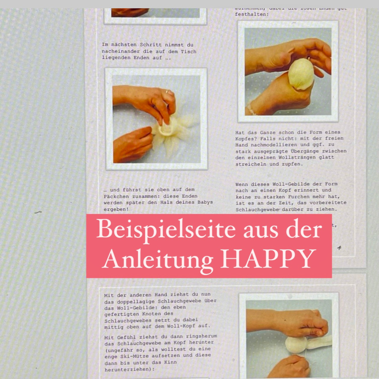 DIY BOX  HAPPY (kleines Waldorfbaby 18 cm)