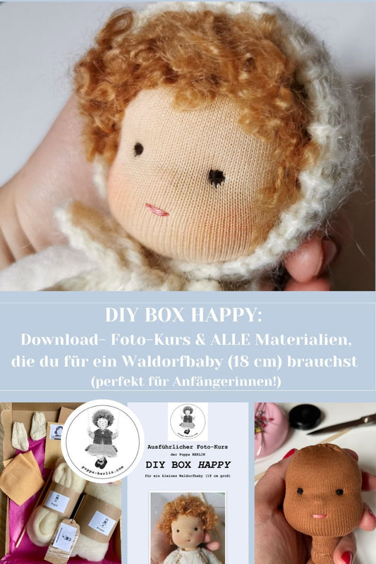 DIY BOX  HAPPY (kleines Waldorfbaby 18 cm)