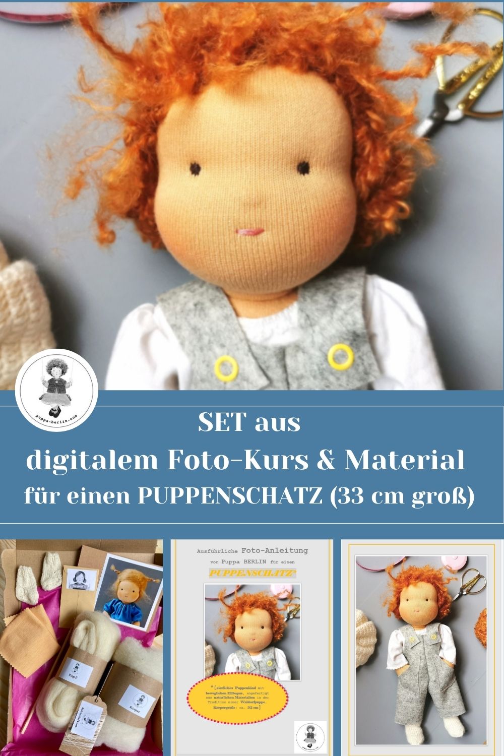 SET PUPPENSCHATZ: Materialpaket und digitaler Foto-Kurs (inkl. Schnittmustern)