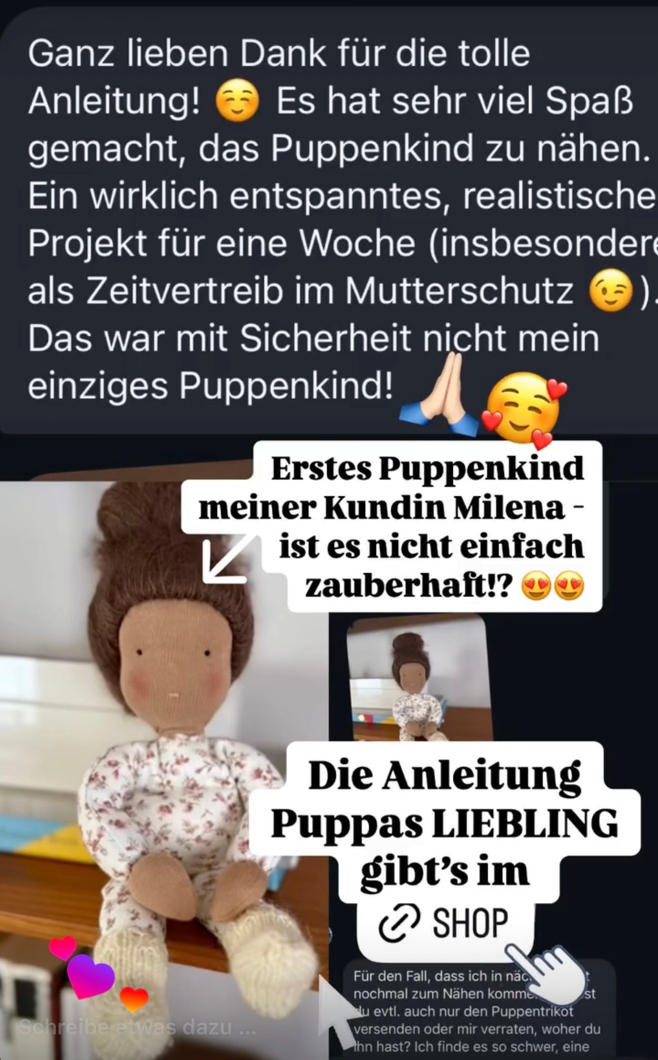 Puppas LIEBLING: Digitaler Foto-Kurs für ein Puppenkind aus zwei Kindersocken (PDF-Download)