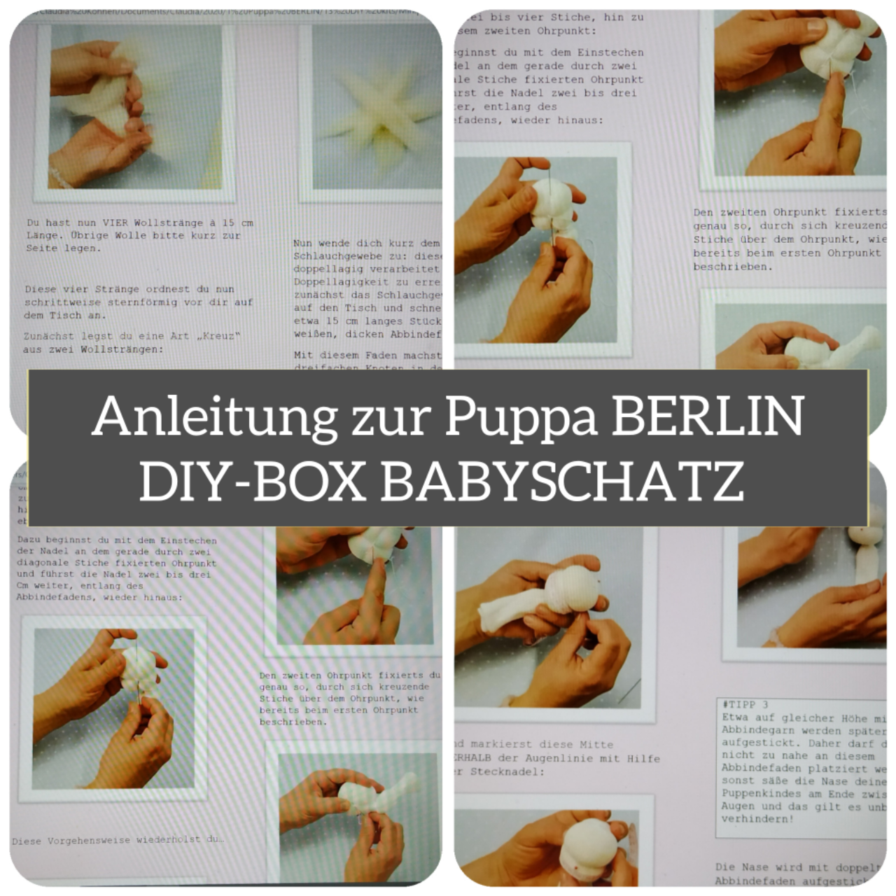 DIY BOX BABYSCHATZ (Waldorfbaby 28 cm groß)