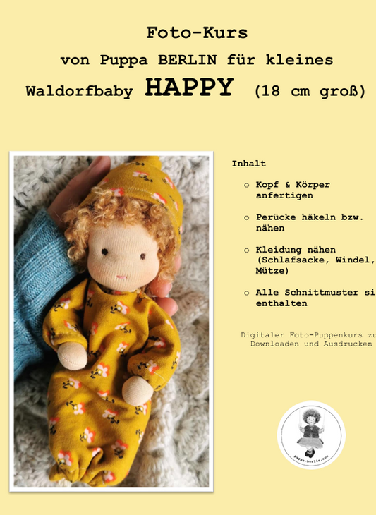 Kleines Waldorfbaby HAPPY: Digitale ANLEITUNG (PDF Download)