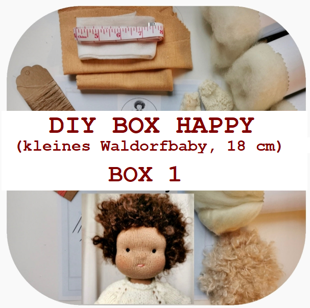 DIY BOX  HAPPY (kleines Waldorfbaby 18 cm)