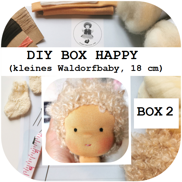 DIY BOX  HAPPY (kleines Waldorfbaby 18 cm)