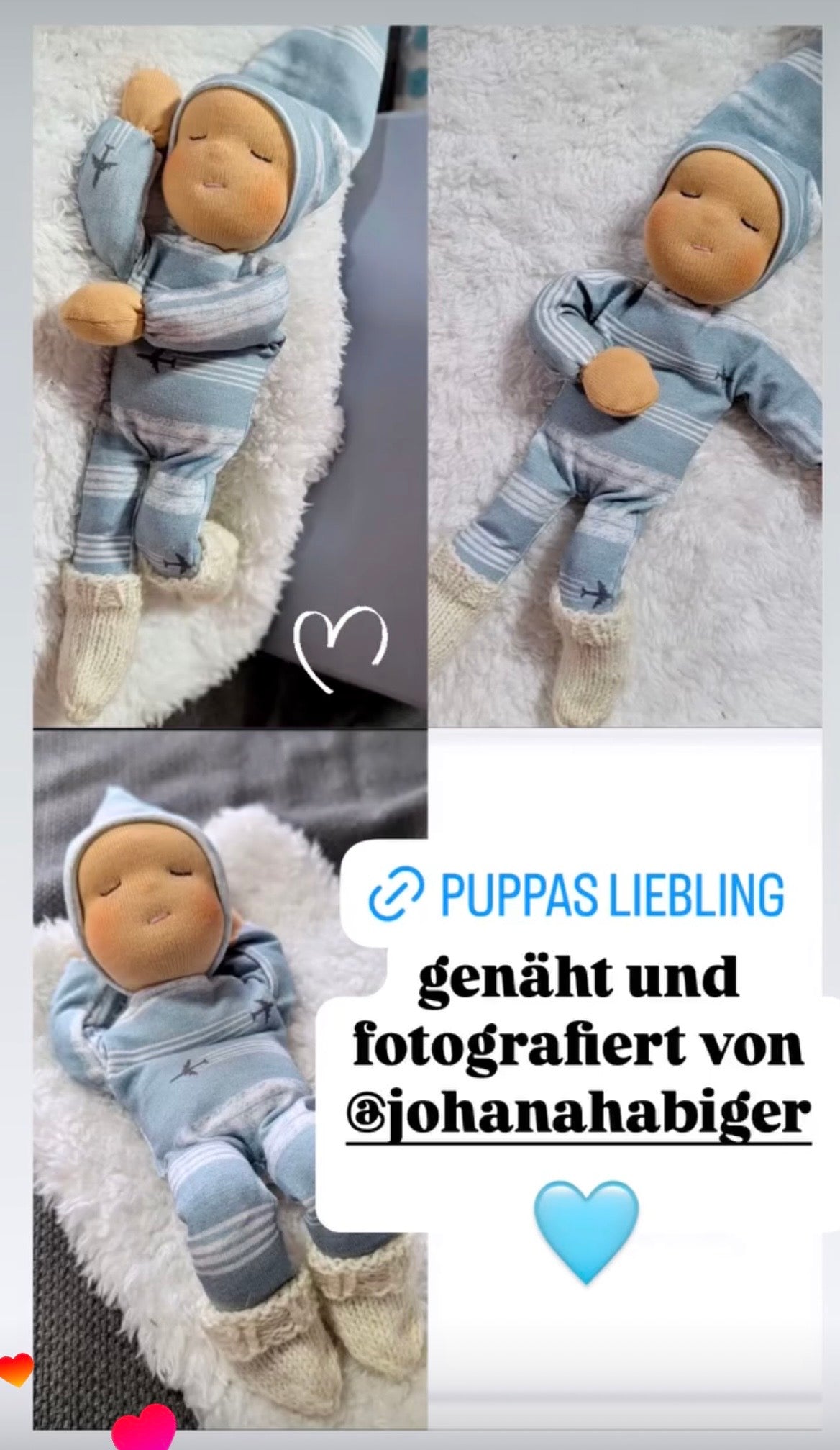 Puppas LIEBLING: Digitaler Foto-Kurs für ein Puppenkind aus zwei Kindersocken (PDF-Download)