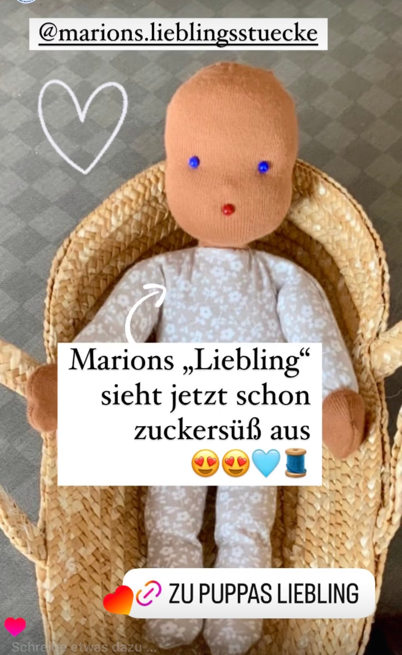 Puppas LIEBLING: Digitaler Foto-Kurs für ein Puppenkind aus zwei Kindersocken (PDF-Download)