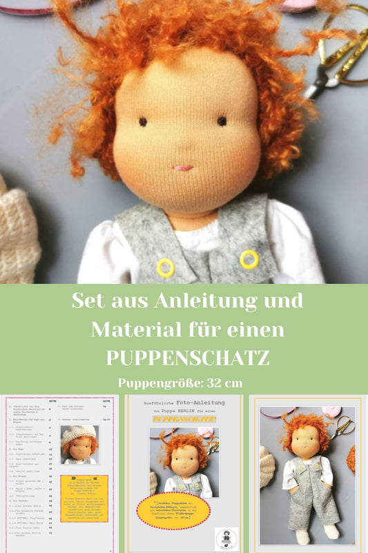 SET PUPPENSCHATZ: Materialpaket und digitale Anleitung (inkl. Schnittmustern)